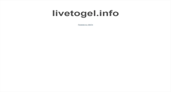 Desktop Screenshot of livetogel.info
